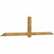 Ekena Millwork Eugene Rough Sawn Timber Gable Bracket, Western Red Cedar, 108"W x 27"H x 4"D x 4"F, 6/12 Pitch GBW108X27X0404EUG00RWR - alternate 5